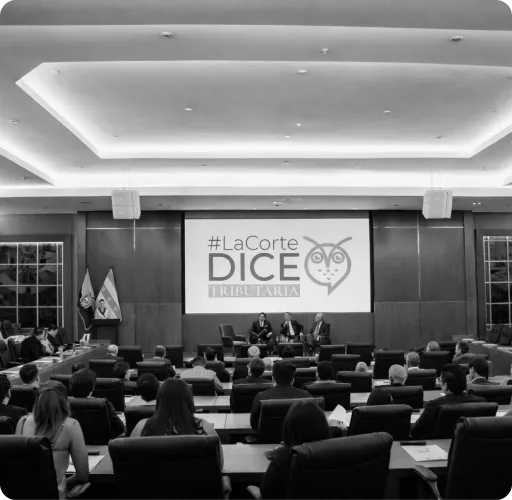 Auditorio del proyecto #LaCorteDiceTributaria